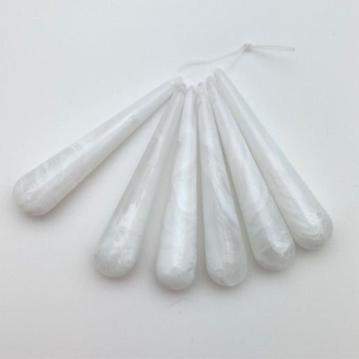 Drop 61mm White Marble