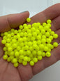 Round 6mm Opaque Yellow Neon
