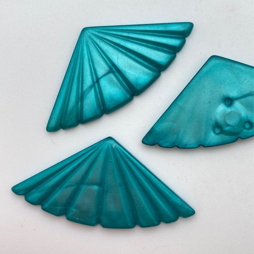 Lucite Cab Fan 52x25mm Teal