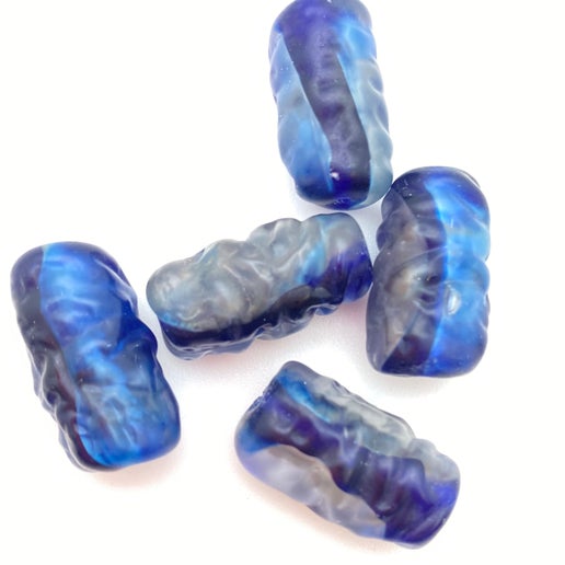 Baroque Tube 22x12mm Cobalt Opal - YAYIN