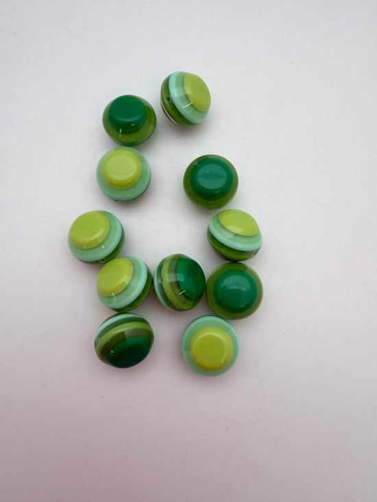 Layered Cushion 14mm Multi Green
