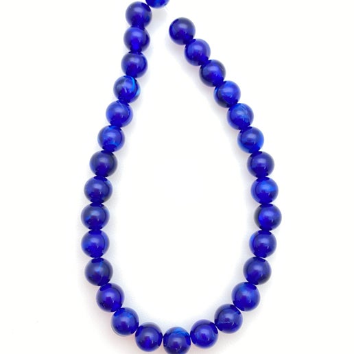 Round 6mm Cobalt Marble