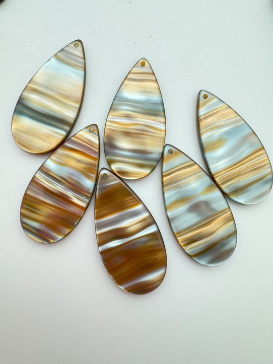 Tear Drop Laser Cut 46mm Sunset Marble Colorado