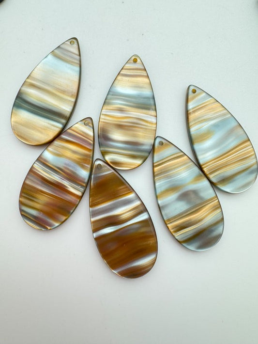 Tear Drop Laser Cut 46mm Sunset Marble Colorado