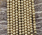 Gold Plated Hematite Round