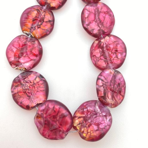 Baroque Flat 14mm Pink Tourmaline - YAYIN