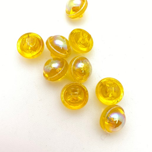 Button 10mm Citrine AB - BUTTON-0046-E