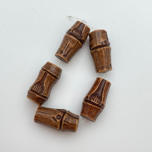 Bamboo 25x14mm Brown