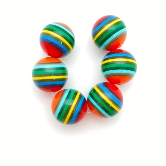 Layered Round 20mm Multi