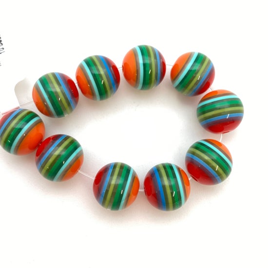 Layered Round 12mm Multicolored