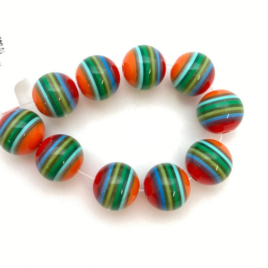 Layered Round 12mm Multicolored