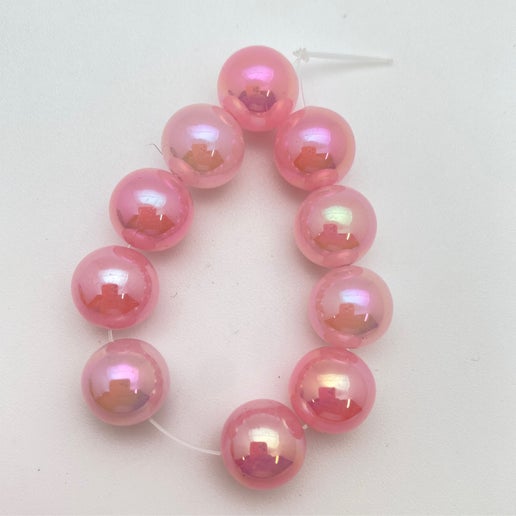 Round 12mm Pink Luster
