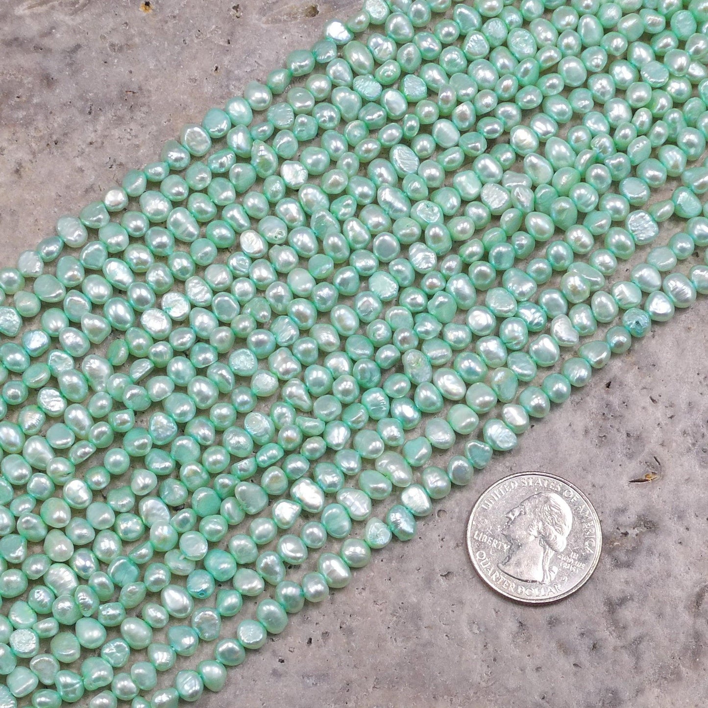 Pearl 6-6.5mm Dyed Nugget Shapes