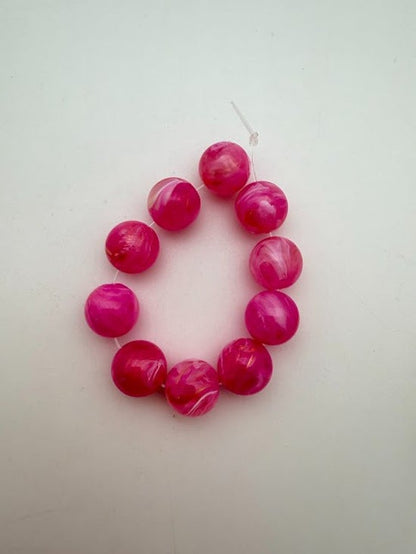 Round 12mm Golden Fuchsia