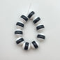 Layered Round 14mm Black & White