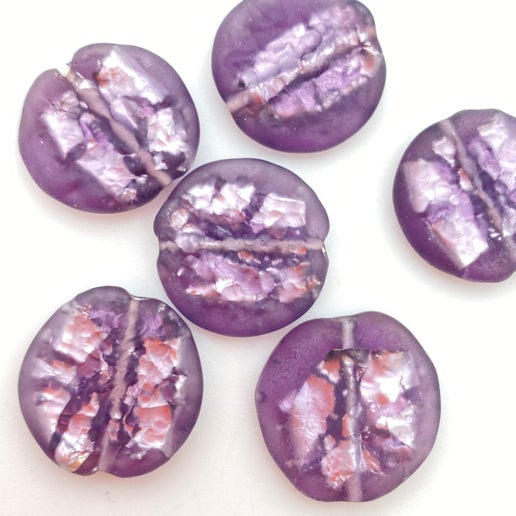Baroque Flat 22mm Amethyst - YAYIN