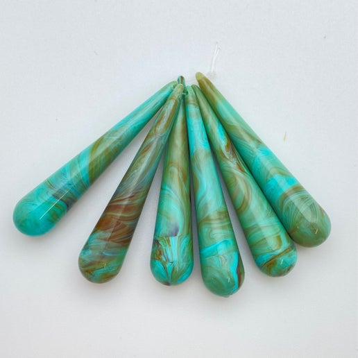 Drop 61mm Turquoise Marble