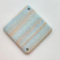 Laser Cut Diamond with two holes 34mm Clay