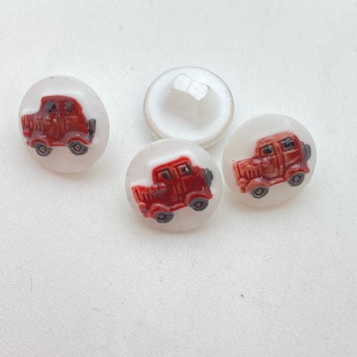Button Truck 8mm White - BUTTON-0006-E