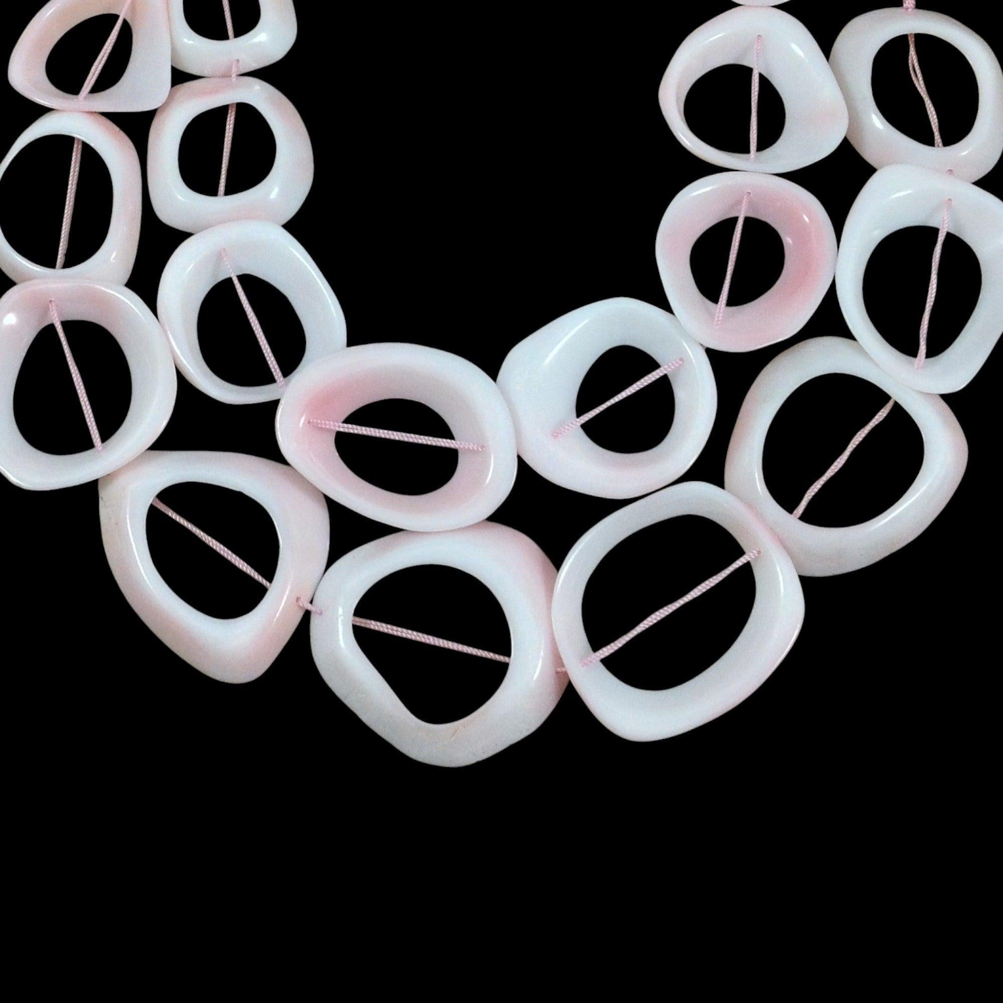 Queen Conch Shell Freeform Rings / Donut Shapes – Whole Bead Store
