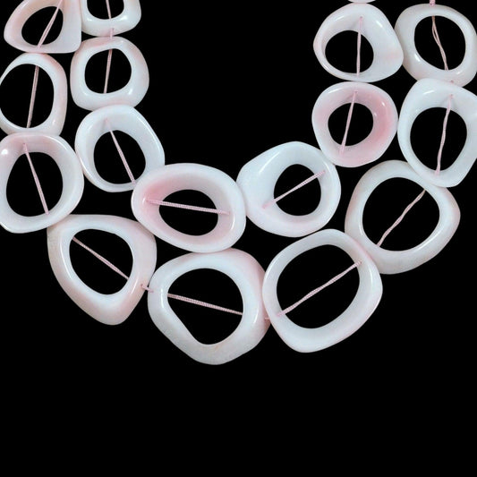 Queen Conch Shell Freeform Rings / Donut Shapes