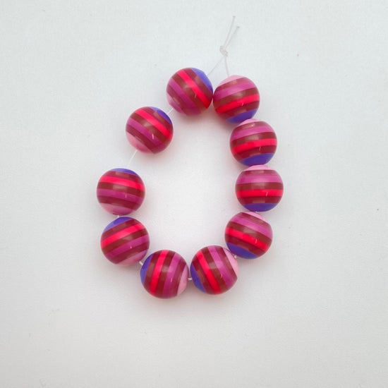 Layered Round 12mm Multi Pink - IT-RD-0006-B