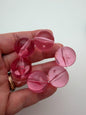 Round 22mm Pink Transparent