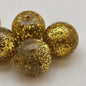 Glitter Round 12mm Gold