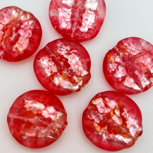 Baroque Flat 22mm Rose Quartz - YAYIN