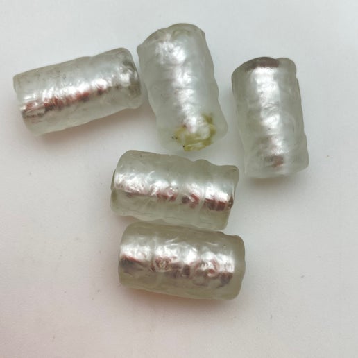 Baroque Tube 22x12mm Crystal - YAYIN