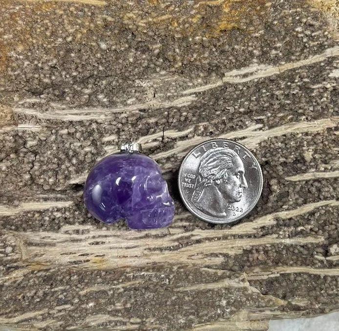 Skull Head, Gemstone Pendant, 20x42mm (1pc)