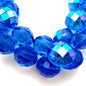 Button 20mm Faceted Blue AB - BUTTON-0371-D
