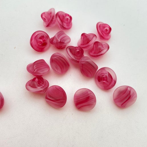 Button 10mm Pink Matte - BUTTON-0387-B