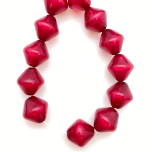 Bi-cone 10mm Moon Glow Pearl Magenta - IT-FY-0419-B