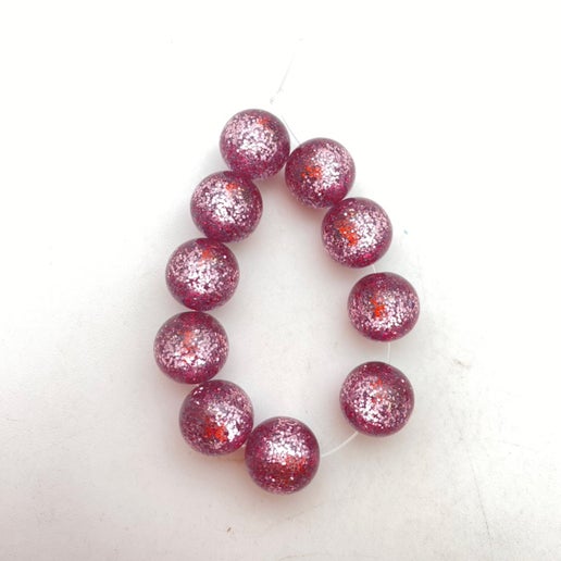 Glitter Round 12mm Dalia