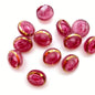Button 12mm Fuchsia/gold - BUTTON-0421-B