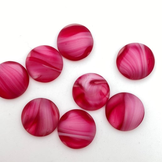 Cab Vintage Glass 18mm Fuchsia - CAB-0202-B