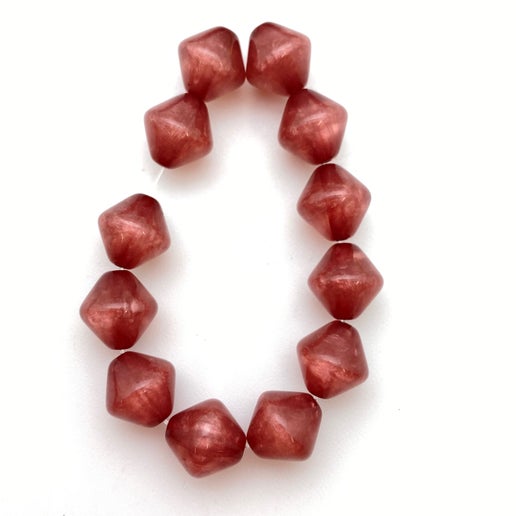 Bi-cone 10mm Moon Glow Pearl Polpo - IT-FY-0420-B