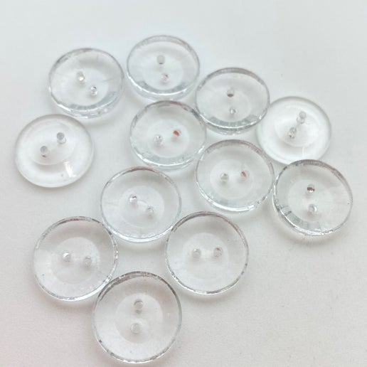 Button 14mm Clear - BUTTON-0079-C
