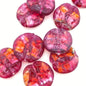 Baroque Flat 22mm Pink Tourmaline - YAYIN