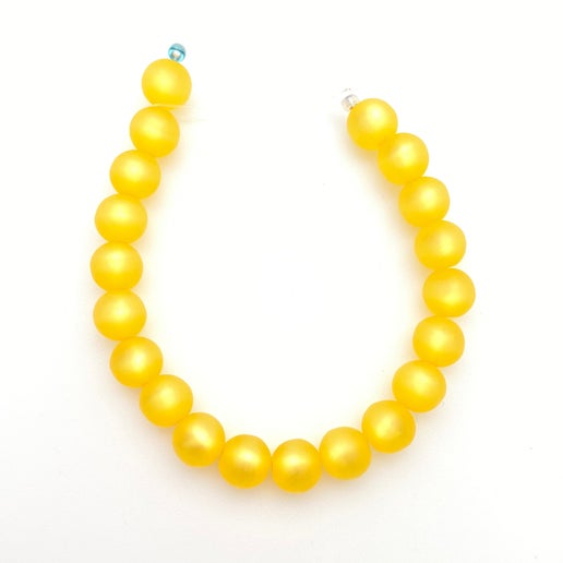 Round 8mm Lemon Satin