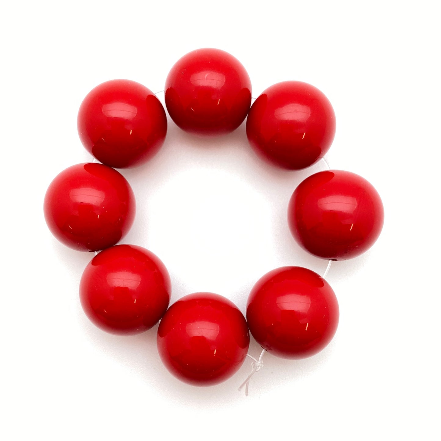 Round 18mm Red