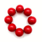 Round 18mm Red