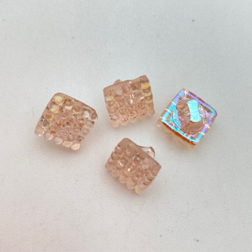 Button 10mm Pink AB - BUTTON-0162-B