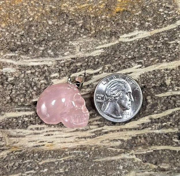 Skull Head, Gemstone Pendant, 20x42mm (1pc)