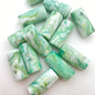 Barrel 30x15mm Mint Swirl