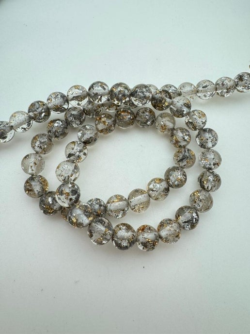 Glitter Round 10mm Gold Dust