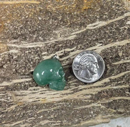 Skull Head, Gemstone Pendant, 20x42mm (1pc)