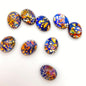 Cab Vintage Glass 10x8mm Galaxy - CAB-0029-D