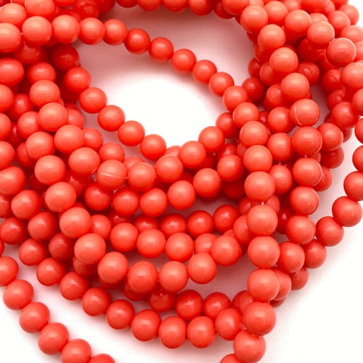 Round 6mm Coral